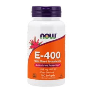 Vitamina E 400 Con mezcla de tocoferoles 100 cápsulas blandas