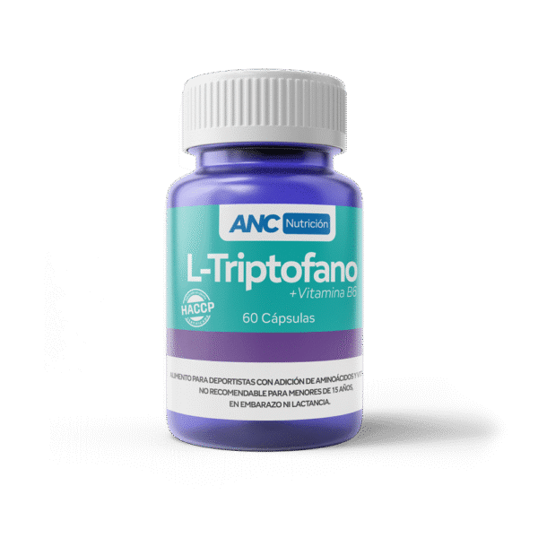 L-TRIPTOFANO + VITAMINA B6 Frasco con 60 cápsulas .900