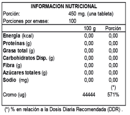 Picolinato de Cromo 200 MCG Frasco 90 capsulas