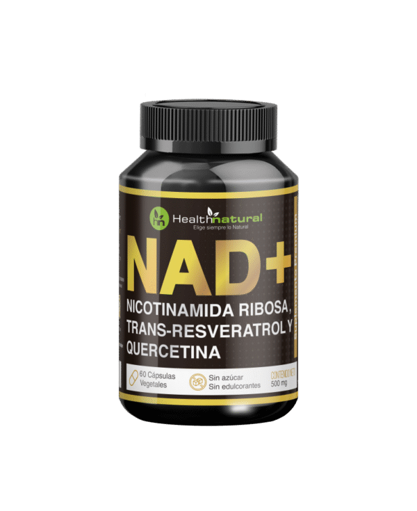 NAD+ (NICOTINAMIDA RIBOSA + TRANS RESVERATROL + QUERCETINA) 60 capsulas