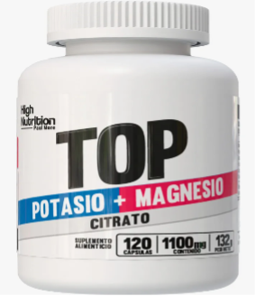 Citrato de Magnesio + Potasio 1100 mg 120 capsulas