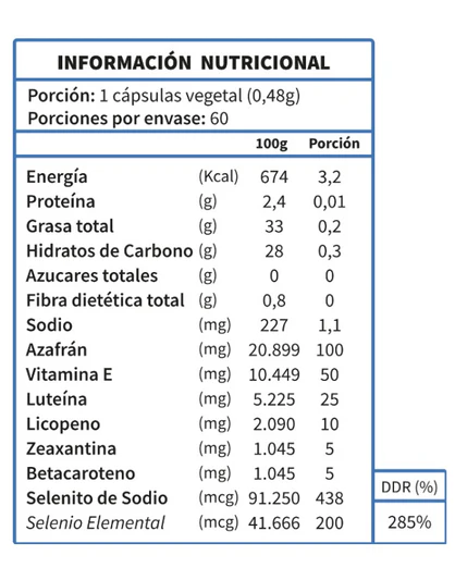 Ultra Visión 400mg 60 Capsulas